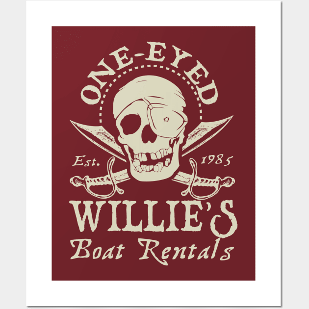 One-Eyed Willie Boat Rentals Wall Art by Meta Cortex